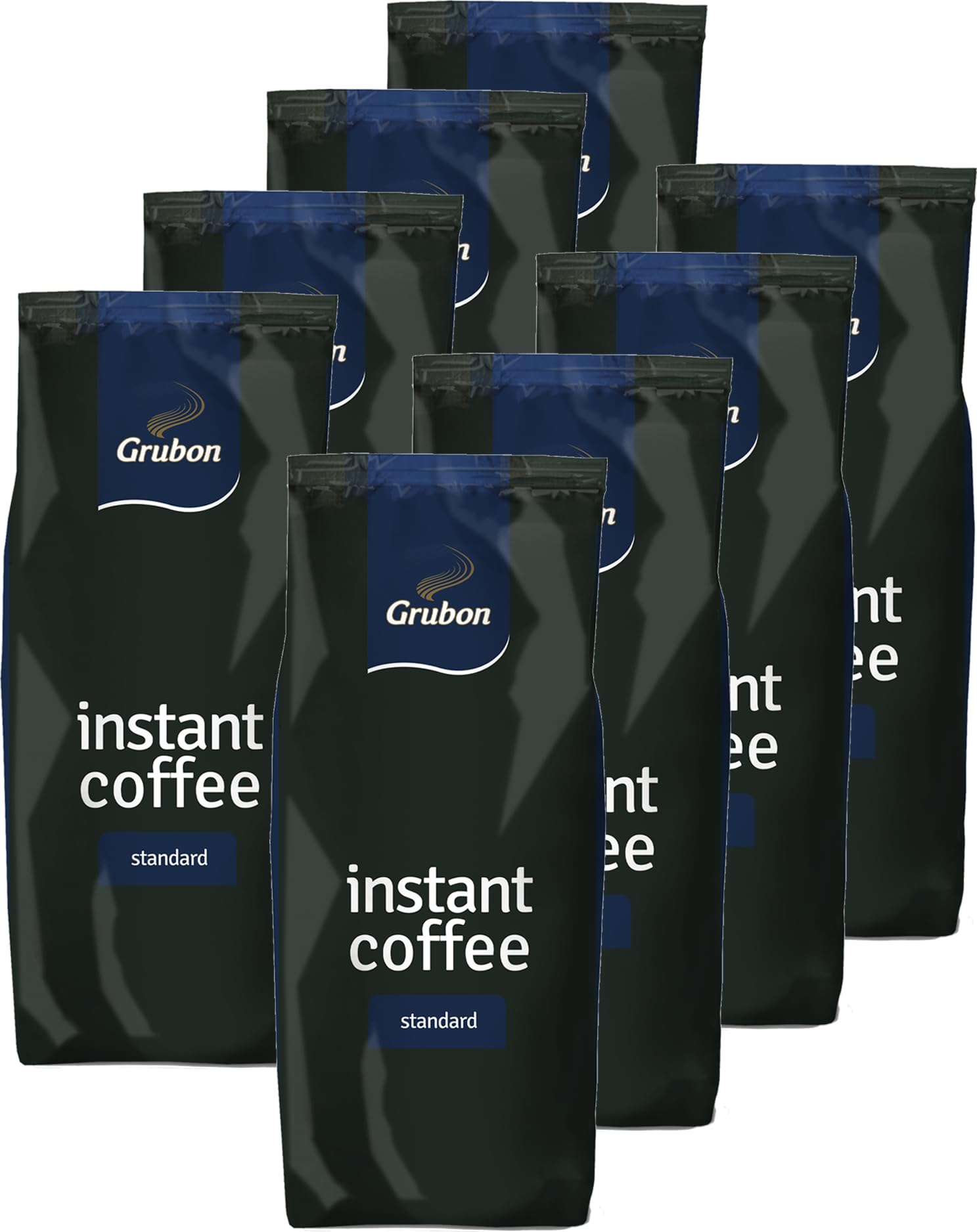 Grubon Standard gefriergetrockneter Instantkaffee Espresso 8 x 500g | löslicher Instantkaffee und Espresso für Kaffeevollautomaten