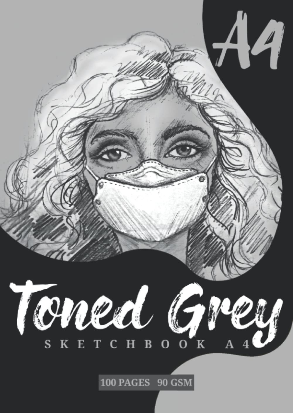 TONED GREY SKETCHBOOK A4: 3 level toned papers from LIGHT TONED grey, MEDIUM TONE grey and FULL TONED grey, 100 pages, 90gsm paper thick, soft bound. Affordable and Functional!