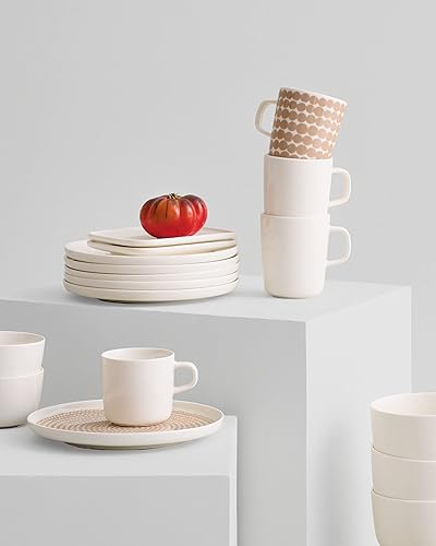 Miniatura 4 de MARIMEKKO - Taza de café Oiva (8.8 onzas, blanco)