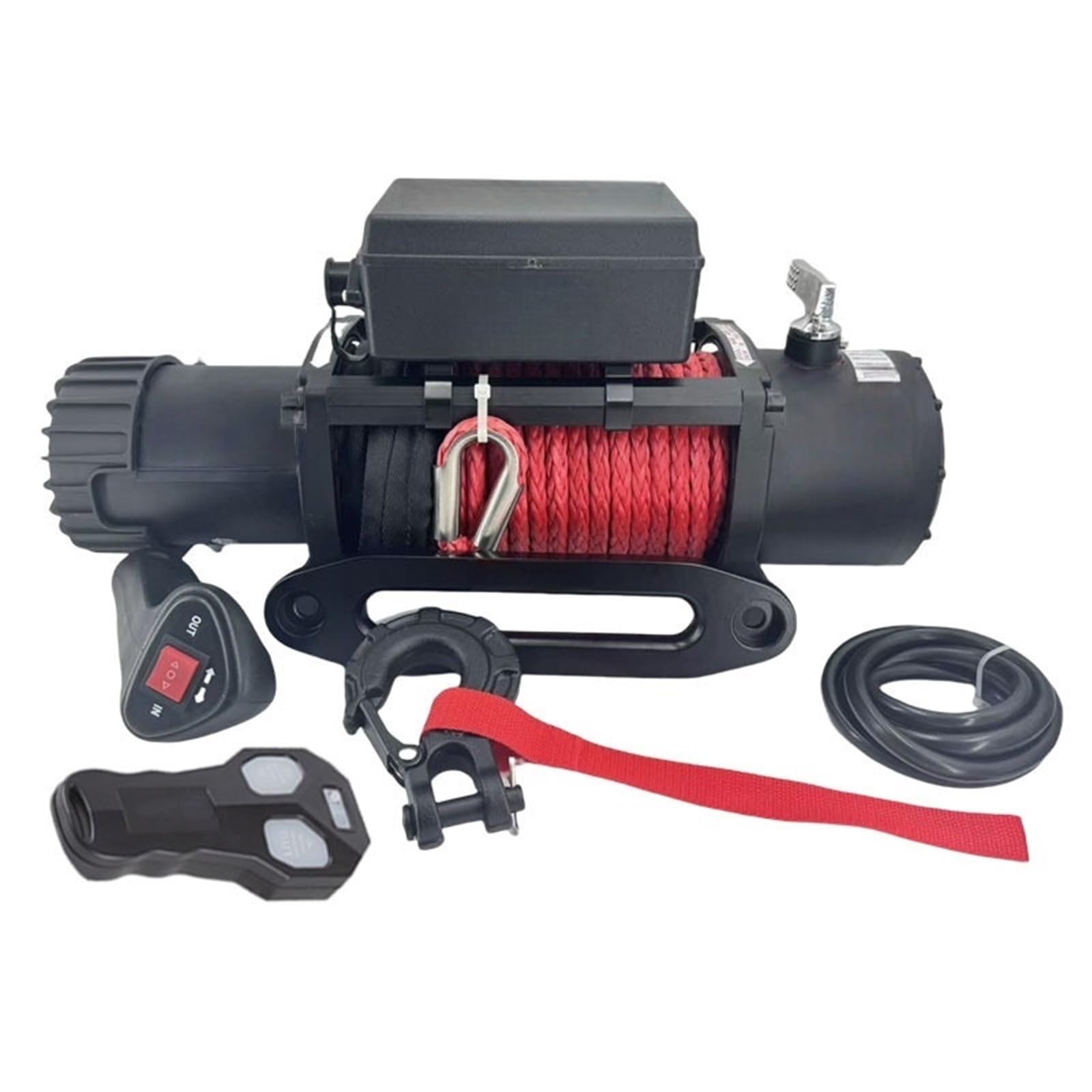 Wciągarka Elektryczna O Udźwigu 13000 Funtów, Kabel 4x4, 12 V/24 V, 1200 W, 10 M, Wysoka Wytrzymałość Na Rozciąganie Wciągarki elektryczne