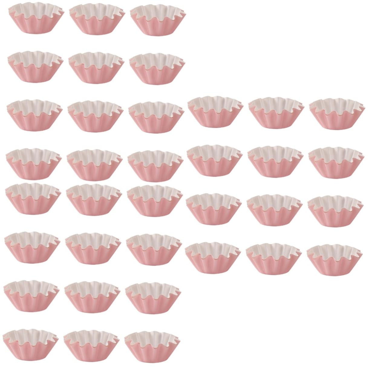 TOPBATHY 150 Pz Portacarte Xuemei Niang Involucri Per Torte Torta Di Muffin Pirottino Per Cupcake Tazza Per Cupcake Portabicchieri Da Dessert Silicone Carta Difficile Coppa Da Dessert Rosa