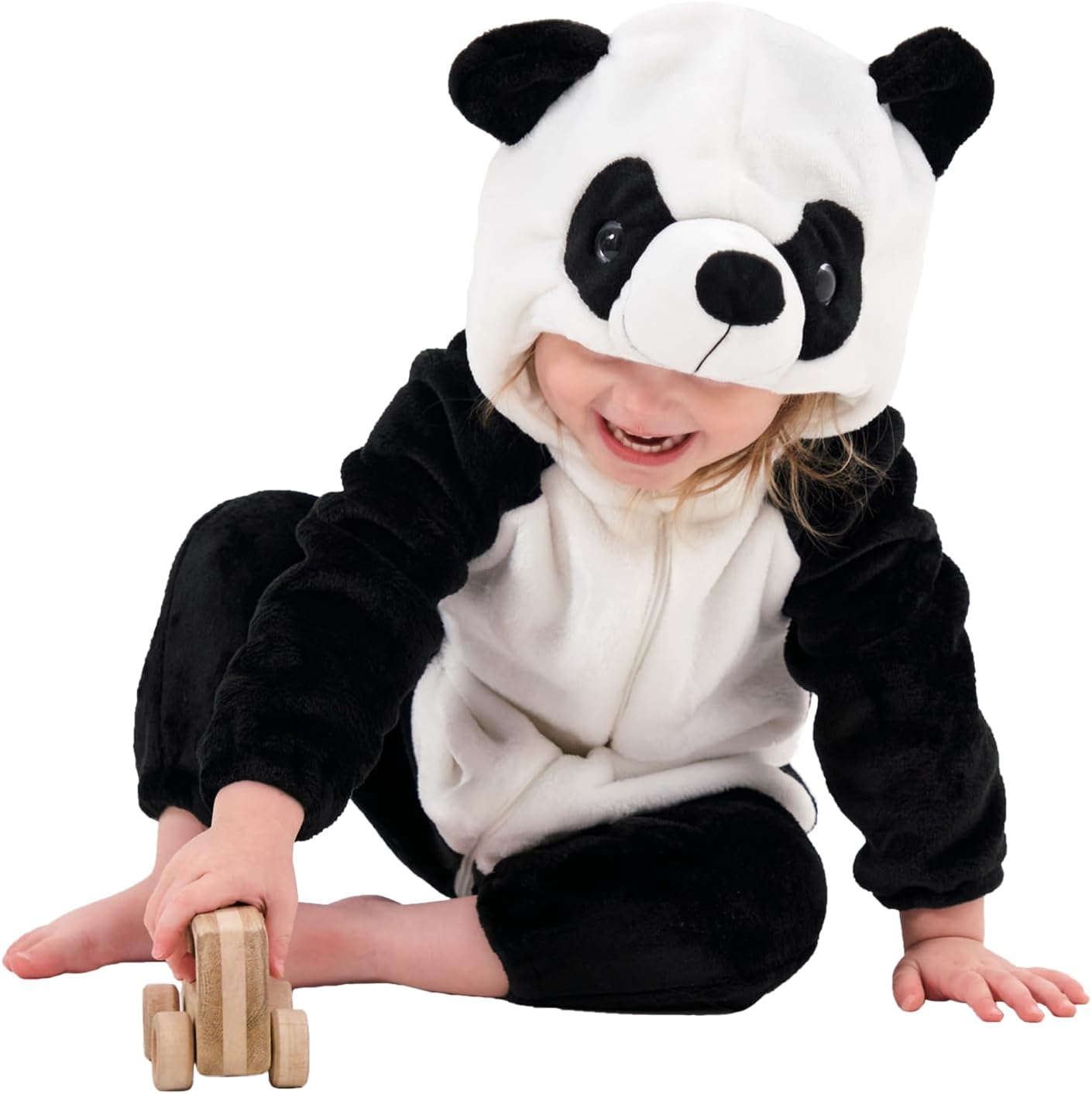Unisex Baby Animal Costume Pajamas, Infant Flannel Hooded Halloween Romper Cosplay Costume/Homewear/Sleepwear