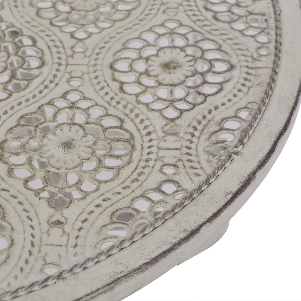 Home Garden, set da 3 pezzi da bistrot grigio acciaio