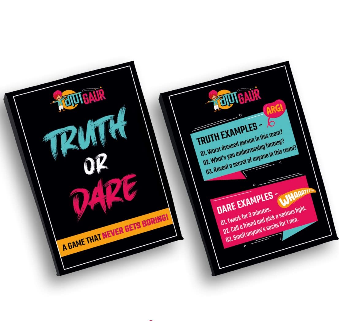 Gangaur Truth Or Dare Playing Cards For Friends - Deck Of 50 Playing Cards (B0B8WJVRQC) Amazon Price History, Amazon Price Tracker