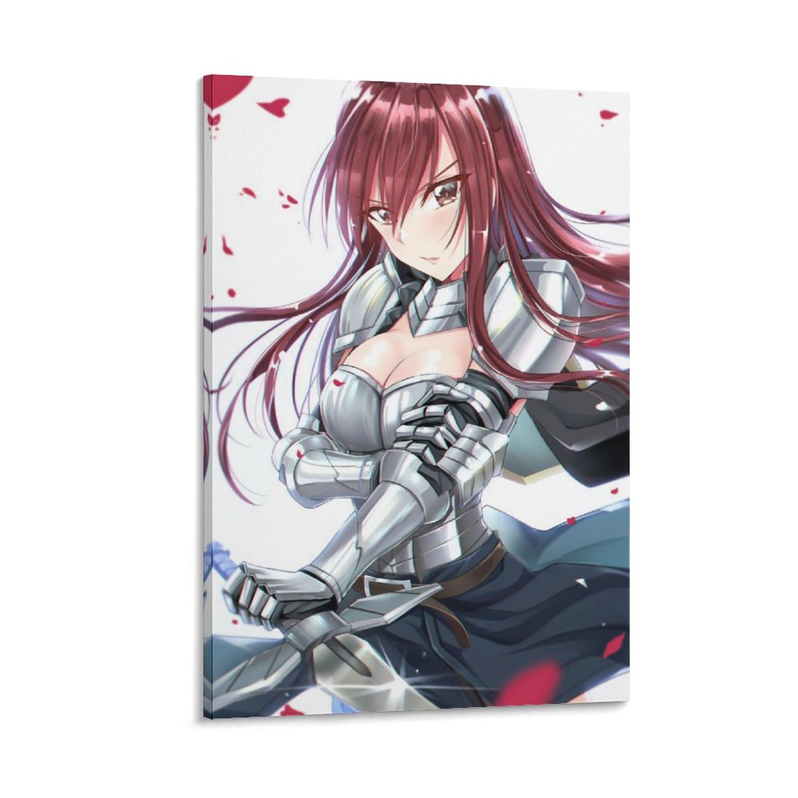 Amazon.co.jp: アニメエルザ・スカーレットフェアリーテイルポスター1家の装飾アートパネル印刷キャンバスウォールアートモダンな壁掛け絵画アートワークインテリア装飾フレームスタイル16x24インチ(40x60cm)  : ホーム＆キッチン