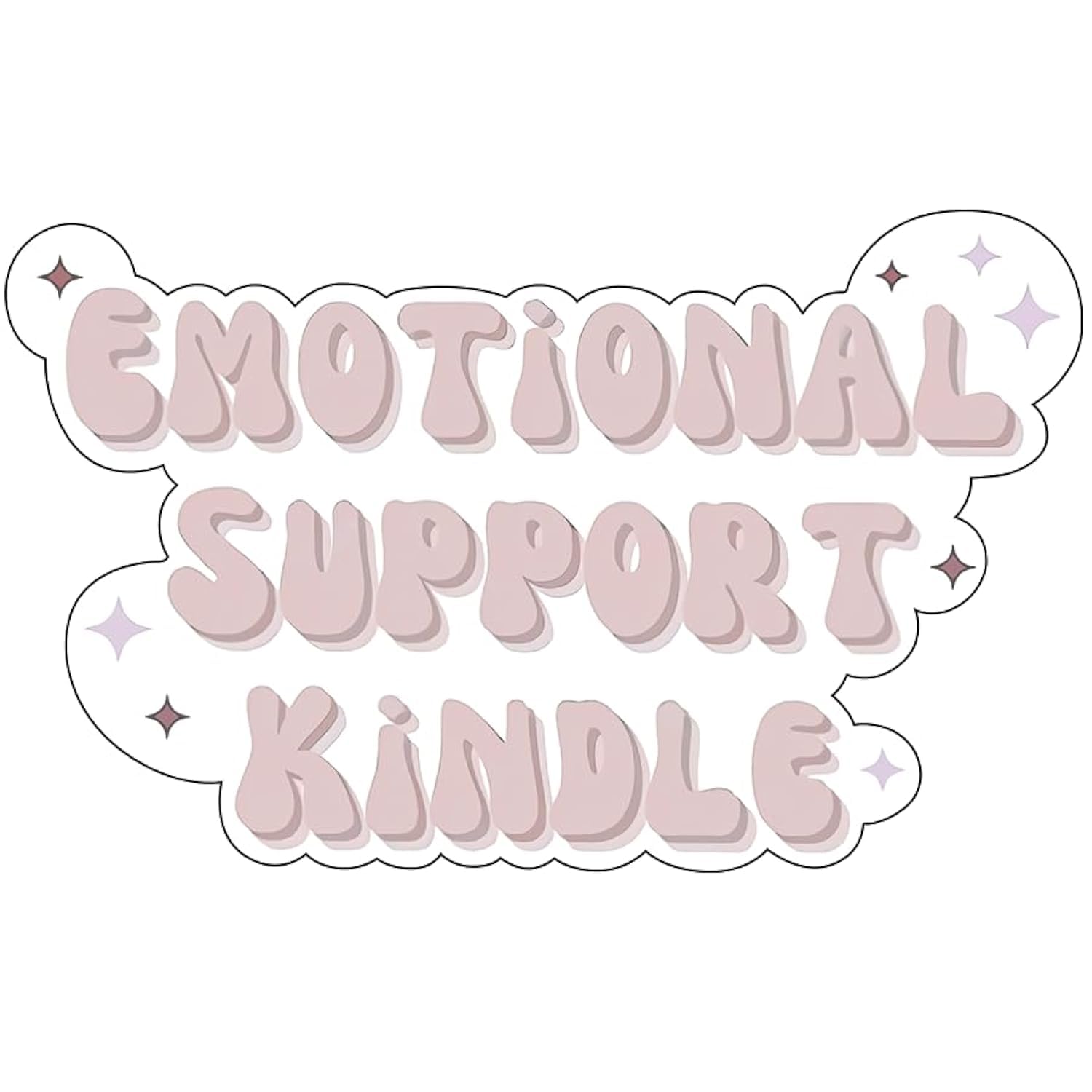 Emotional Support Kindle Sticker, Kindle Sticker, Book Sticker, Laptop Sticker, Bookish Decal, Book Club, Teens Adults E-Reader Kindle, Book Lovers