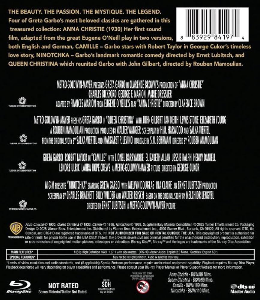 Amazon.com: Greta Garbo-4 Film Collection : Clarence Brown