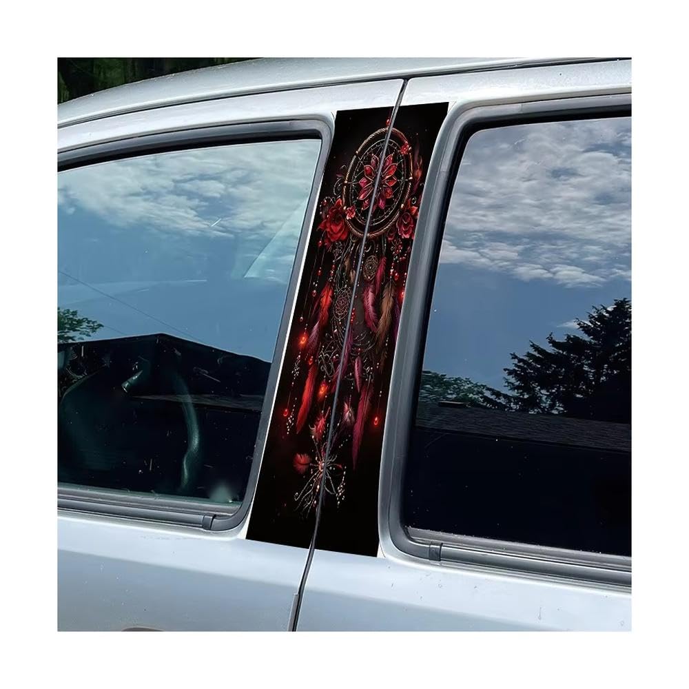 Auto Accessory Car Center Pillar Window Film Dreamcatcher Glossy Protective Polyethylene