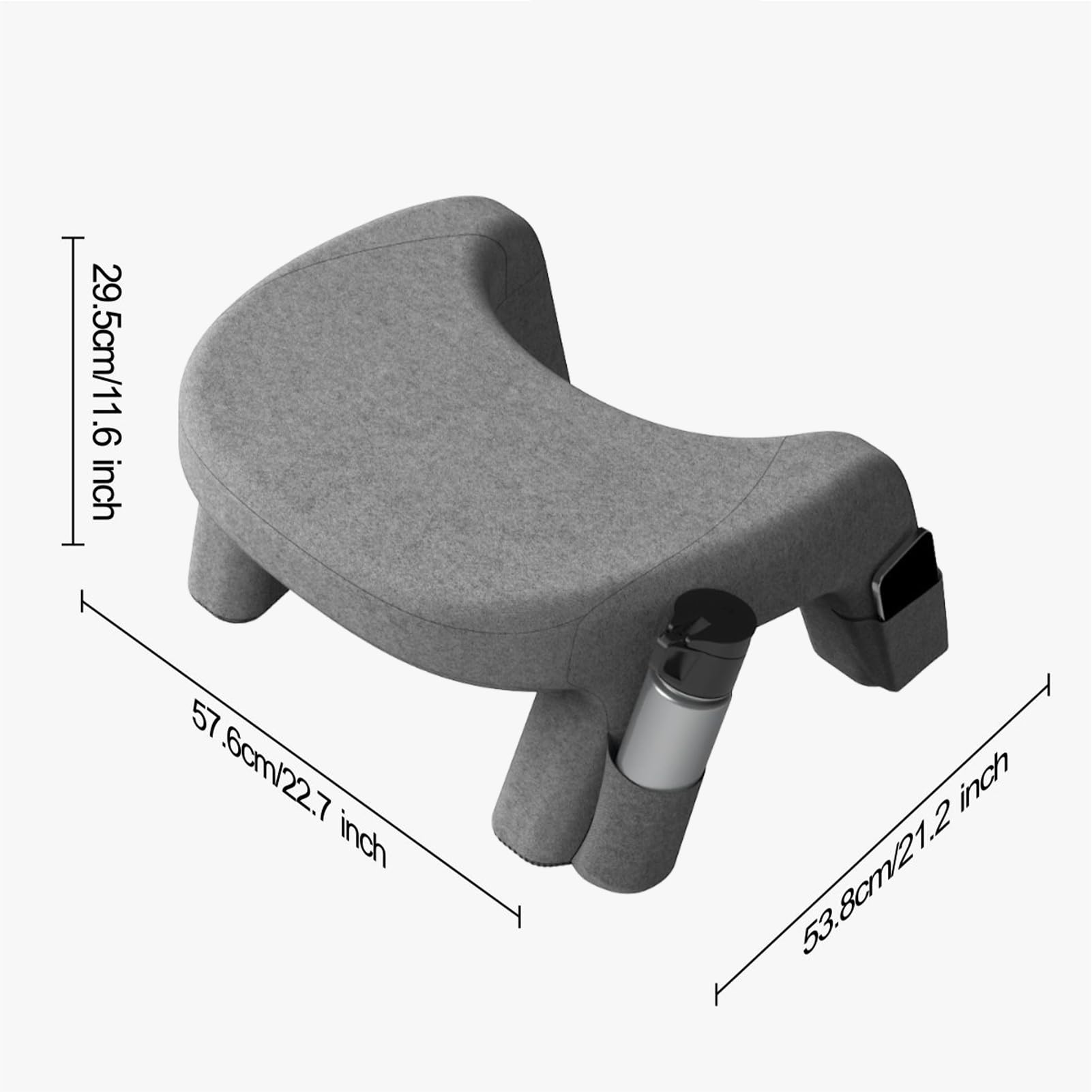 Poduszka Na Kolana Do Pracy Antypoślizgowa Ergonomiczna Duża Pralna | Poduszka Szydełkowa do Podparcia Kolan do Domu, Biura, Pracy, , Czytania, Laptopa, Tabletu, Komputera dla Dorosłych i