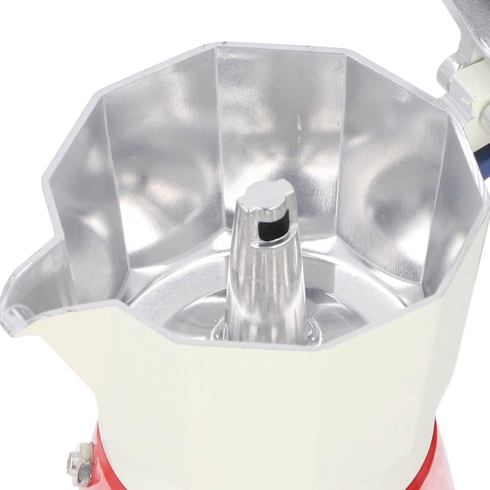 TOPINCN Caffettiera da 3 tazze, in alluminio, capacità 150 ml, macchina da caffè cubana manuale, macchina per caffè espresso italiano Greca per uso domestico all'aperto