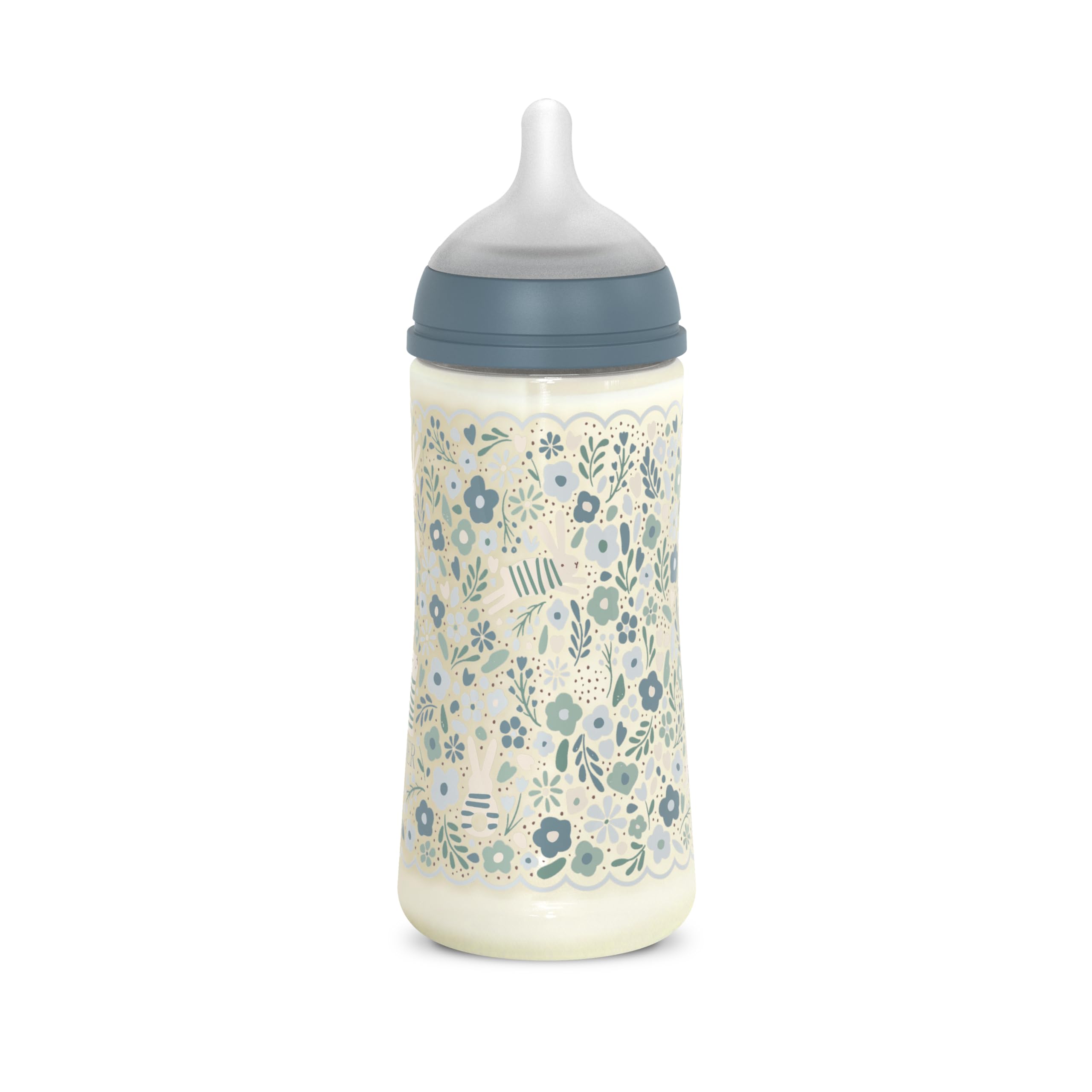 Suavinex, Biberón 360 ml, con Tetina Fisiológica SX Pro de Silicona, con válvula Anticólico, de Flujo Denso (L), para Líquidos Densos, Apto Papillas Líquidas. Bebés +6 Meses. Wonder, Flores, Rosa — view 16