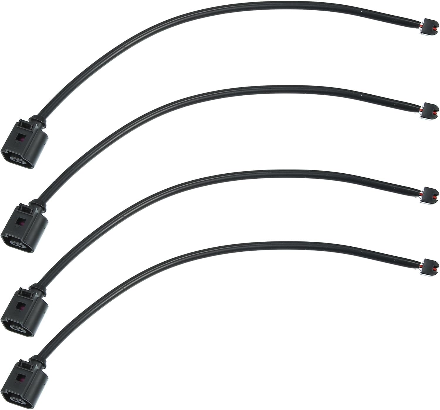 X AUTOHAUX 4pcs 7P0907637 Car Front Disc Brake Pad Wear