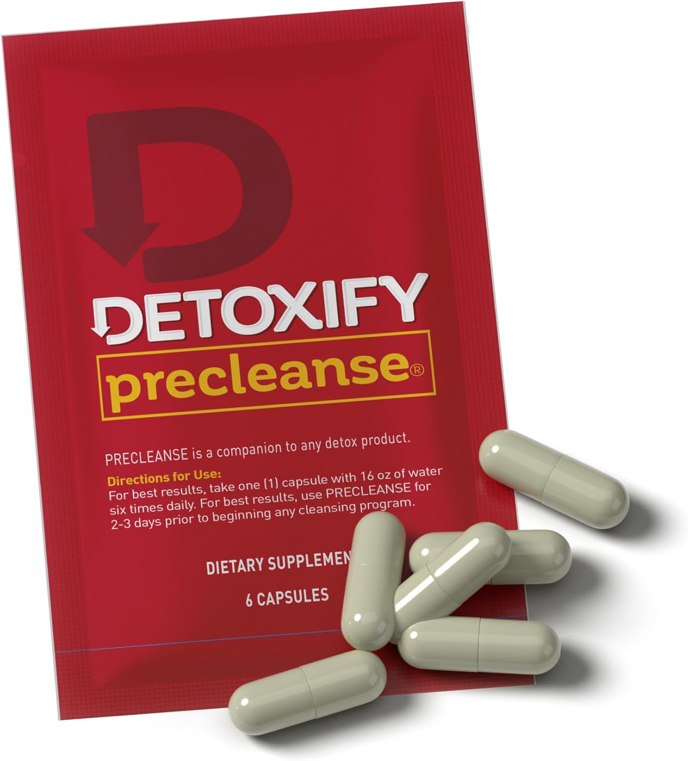 Detoxify Pre Cleanse One Day Detox Capsules with Milk Thistle and Dandelion – Total Body Cleanse for Women and Men