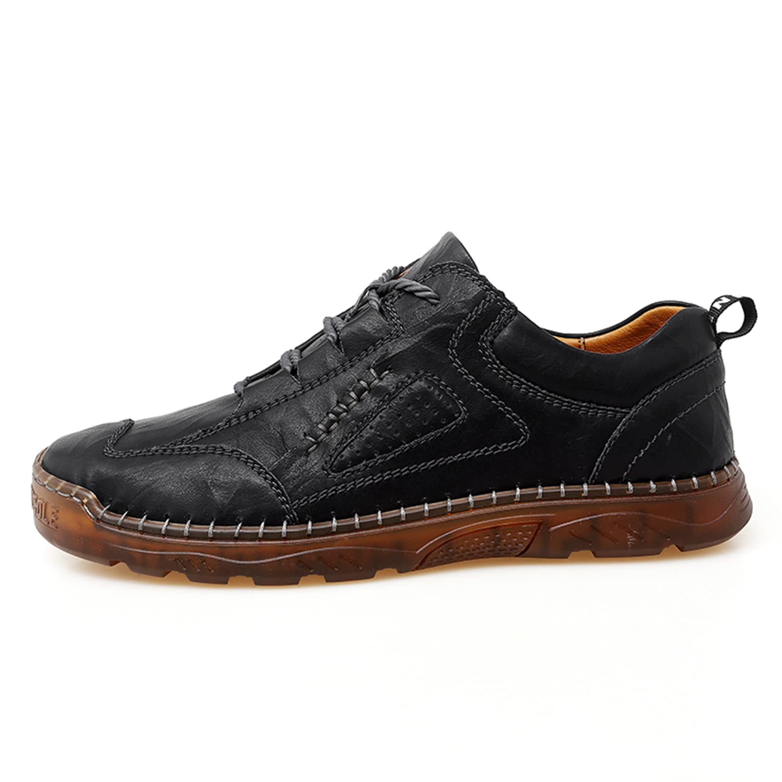 Hombres Casual Slip On Mocasines Zapatos de conducción Vestido de Cuero Mocasines Zapatillas Moda Walking Flats