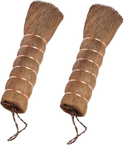 Healeved Cepillo para bandeja de té de pelo marrón, mini cepillo para platos, batidor de té, matcha, batidor, olla, fregador, cepillo para lavar