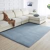 Solid Color Coral Fleece Carpet For Modern Living Room Tea Table Rug Bedroom Play Crawling Mat Soundproof,gray,50X80cm(19.6x31.5in)