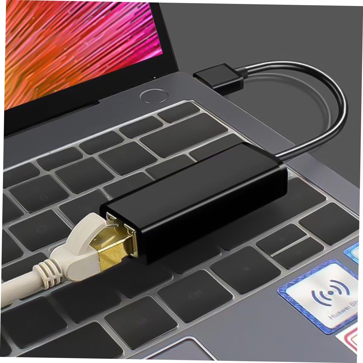 OSALADI 3pièces Adaptateur USB Ethernet Gigabit Mbps Carte Réseau pour Ordinateurs De Bureau Et Portables pour Gaming Streaming
