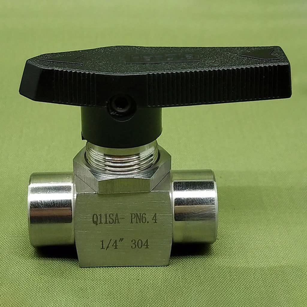 1/4" 3/8" 1/2" 3/4" 1" BSP Female Acciaio Inossidabile 304 Valvola A Sfera Chiusa 915 PSI Acqua Gas Olio Propano Installazione Pannello(1/2")