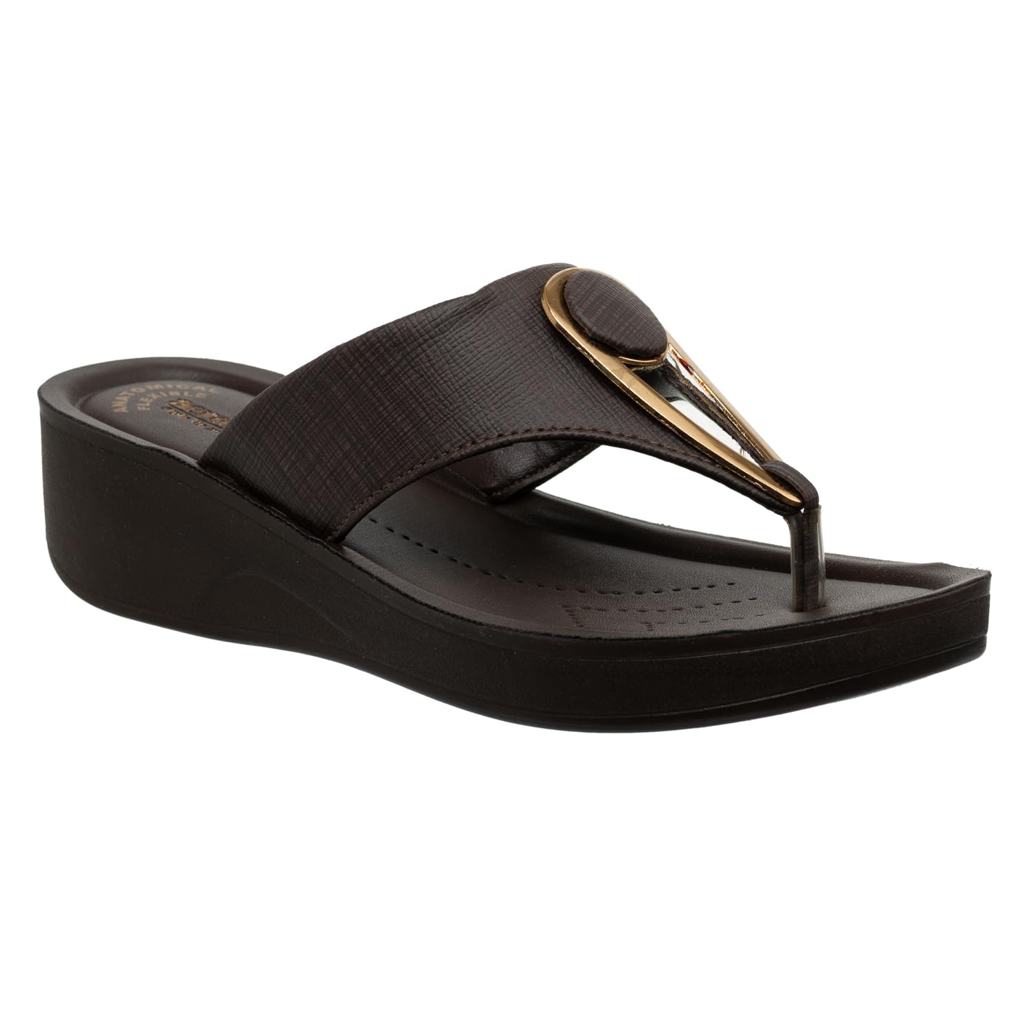 AEROWALK Stylish Fashion Sandal/Slipper for Women | Comfortable| Lightweight | Anti Skid | Casual Office Footwear (AT67_BROWN_37) (B0C89W2Y5Z) Amazon Price History, Amazon Price Tracker