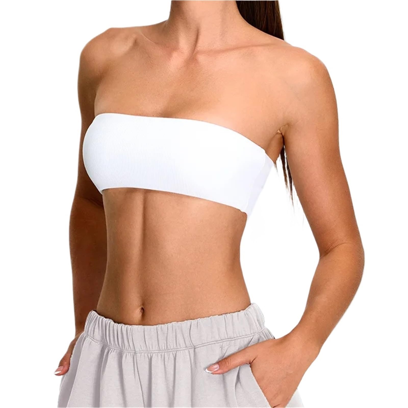 Reggiseno Senza Spalline Reggiseno Sportivo Senza Spalline da Donna, Top Fitness, ad Asciugatura Rapida