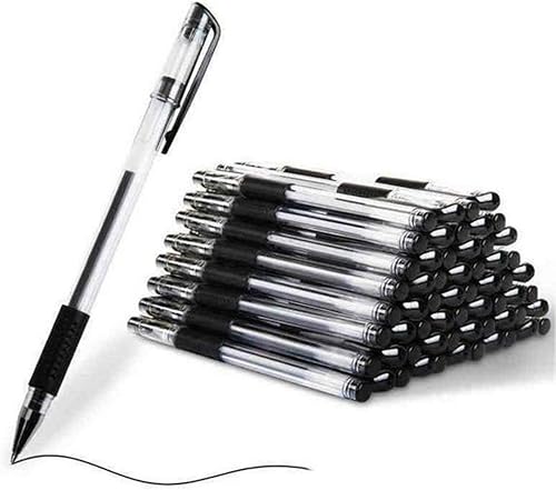Bolígrafos de gel negros de tinta de gel, bolígrafos de punta fina, bolígrafos de bola rodante, bolígrafos de escritura suave para suministros de