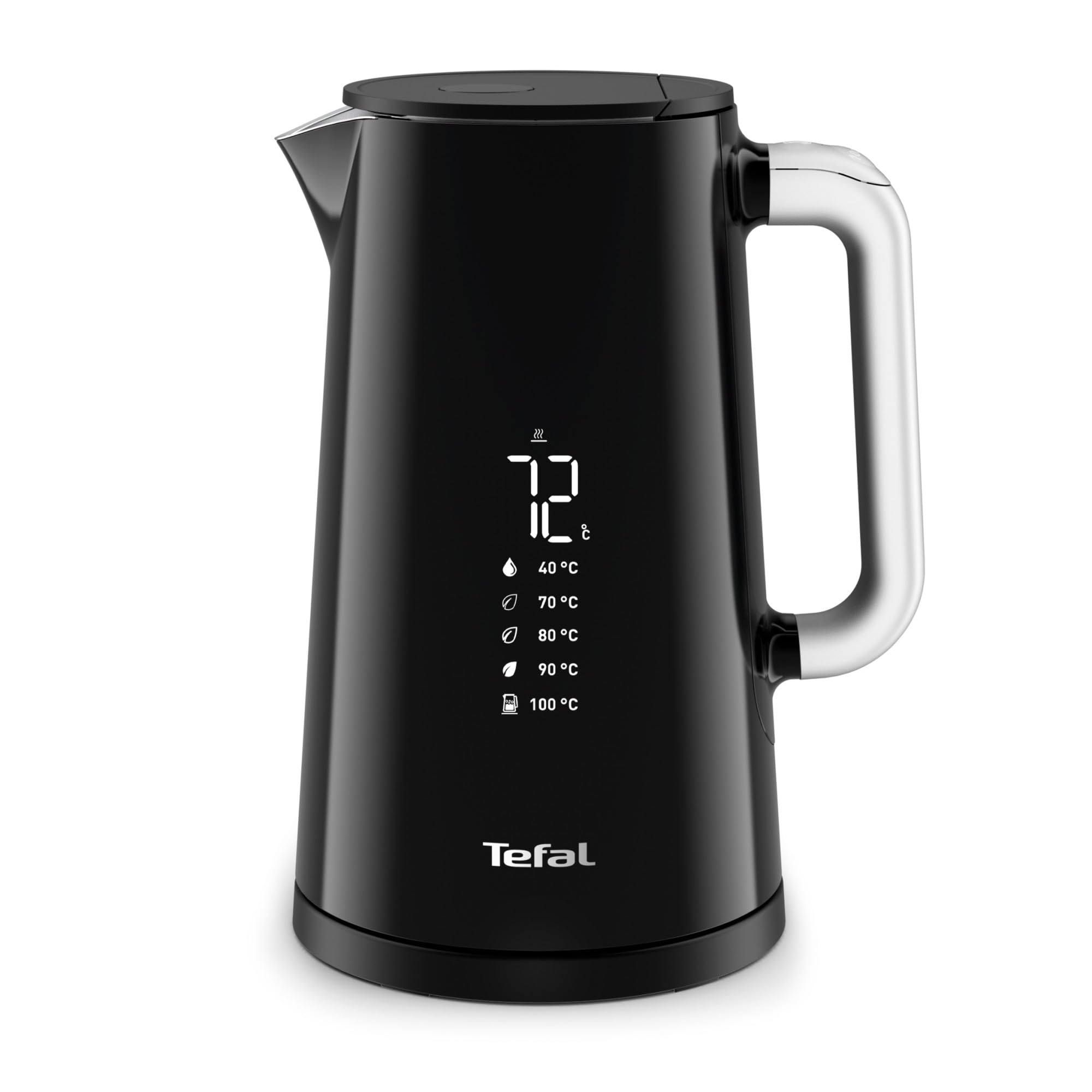Tefal Schwarz Wasserkocher 1,7 L, Digitale Anzeige, Anti-Verbrühung, 5 Temperaturen Ko850810