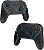 NBCP X8 paquete de 2 controladores inalámbricos Bluetooth Pro, gamepad Bluetooth para Nintendo Switch/OLED/Lite/Switch 2, PC, Android, iOS - joystick Hall Effect sin deriva, vibración dual, turbo, 2 macros traseros 15 sep 2025 1