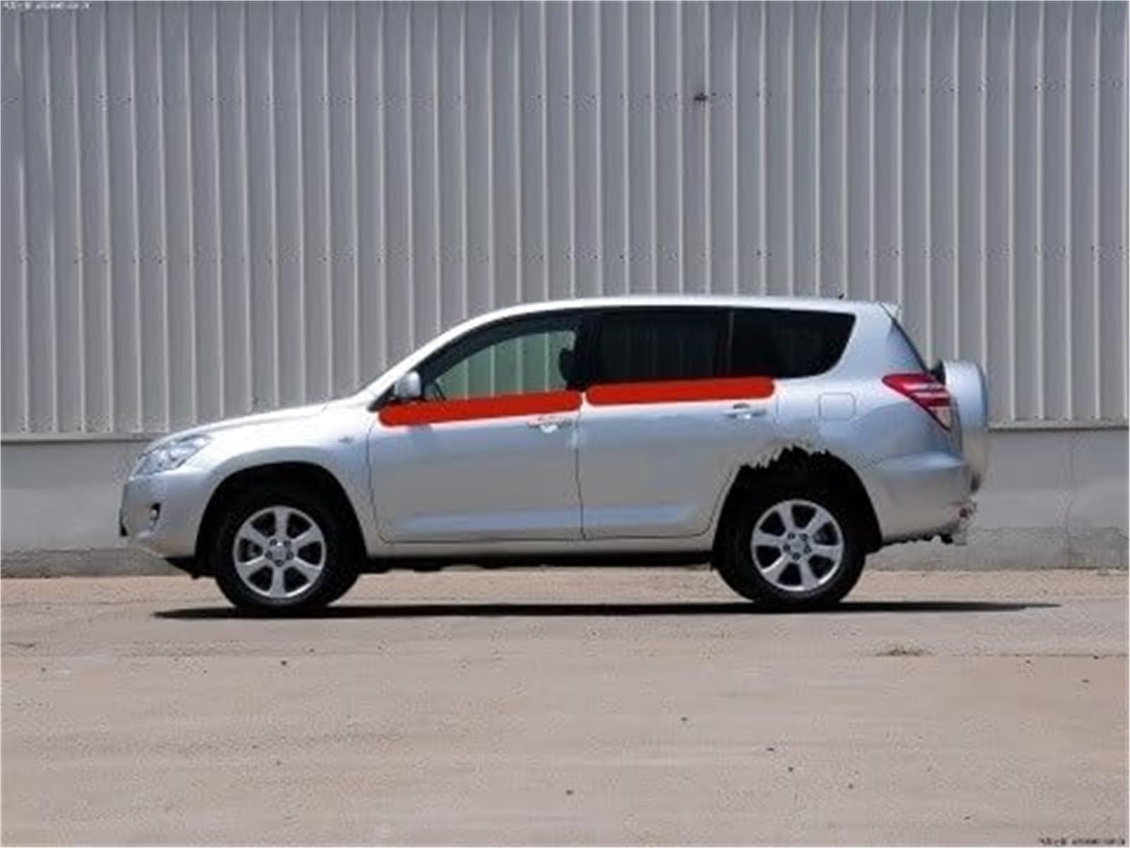 Uszczelka gumowa automatyczna Guma okienna usa lub ue na zewnątrz dla TOYOTA, dla Rav4 2009-2012 75720 0R020 szklana listwa ochronna zewnętrzna 4(BLACK USA)