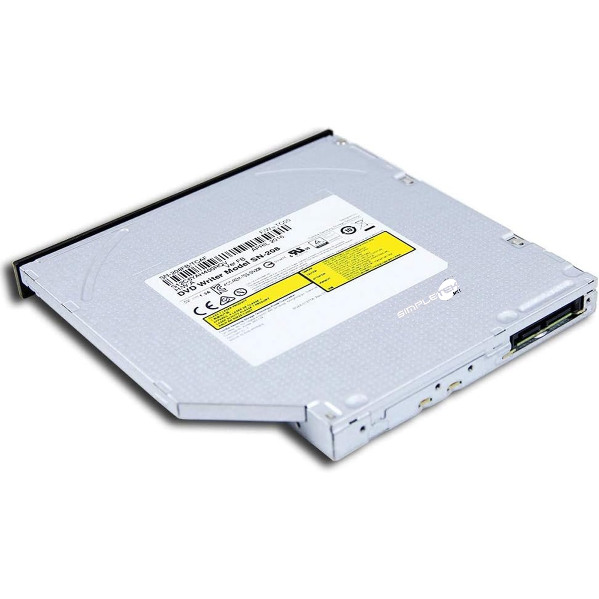 SIMPLETEK - Lector grabador DVD-RW CD-RW SN-208FB 12,7 mm SATA DN-208 (reacondicionado)