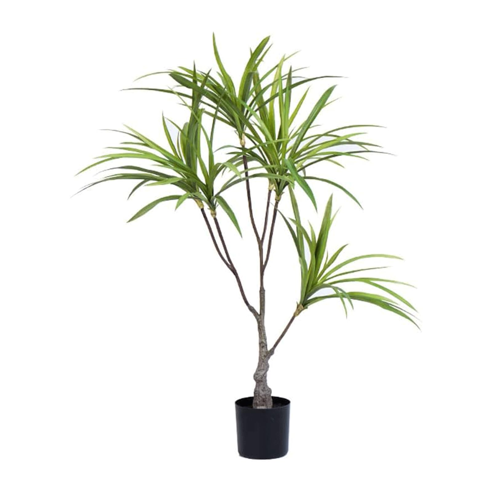 HCZKIUJY 100cm/3.2ft Artificial Trees Dracaena Potted Plant Faux Plant Indoor and Outdoor Fake Tree Green Plant Decoration Fake Plant