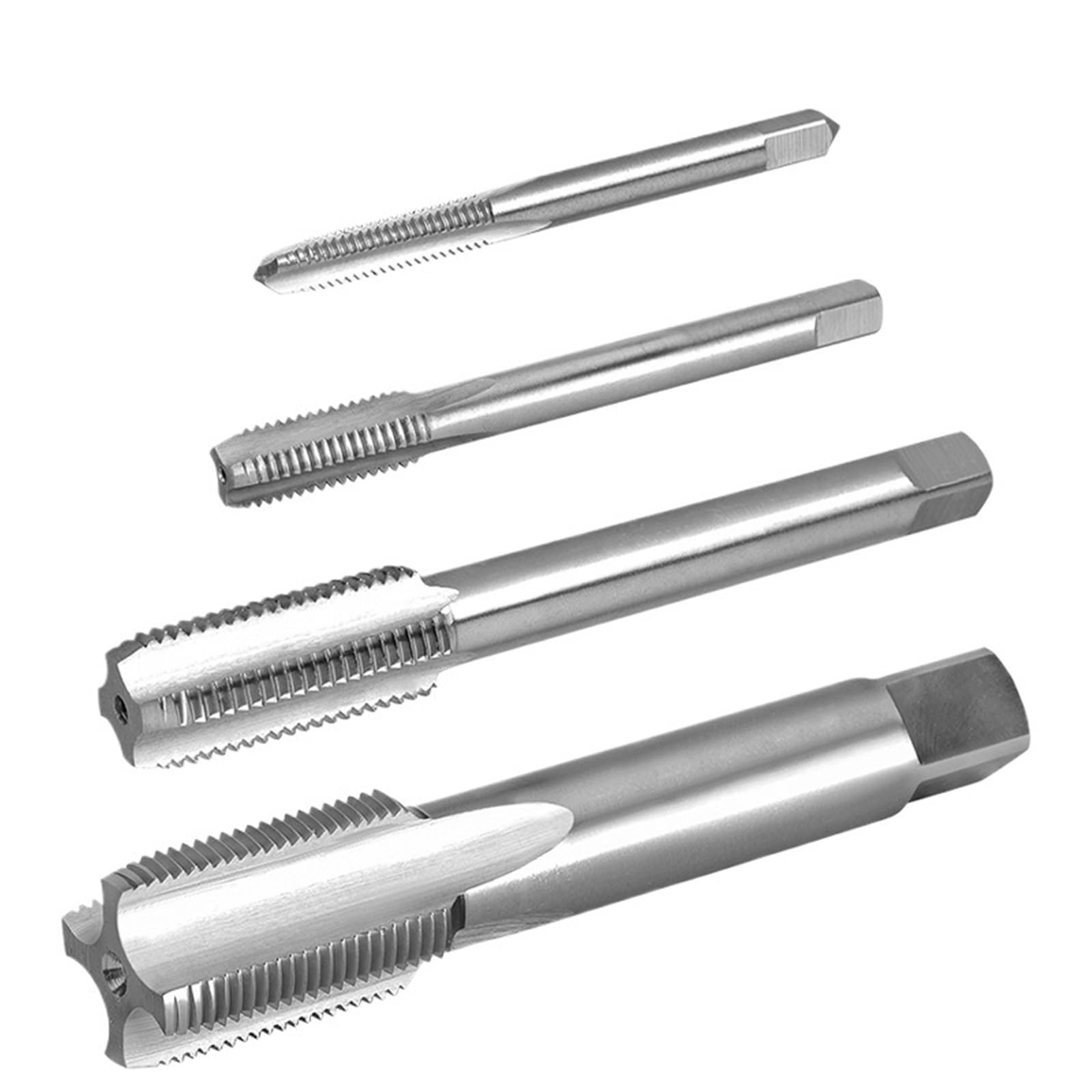 Machos de roscar Rectos HSS de 3/8 x 16, 3/8 x 20, 3/8 x 24, 3/8 x 28, 3/8 x 32, 3/8 x 36, 3/8 x 40, Mano Derecha (3I8-32)