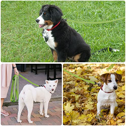 Demigreat Schleppleine , 3m / 5m / 10m / 15m / 20m Robuste Lange Hundeleine Reflektierend Trainingsleine mit Gepolsterter Griff und handschlaufe, Ausbildungsleine für Kleine bis Große Hunde