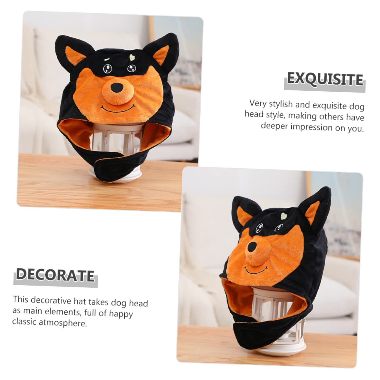 ifundom 3piezas Sombrero De Fiesta Diseño De Perro Para Celebraciones Accesorio De Desempeño y Decoración De Eventos Para Fiestas Temáticas y Fotografía