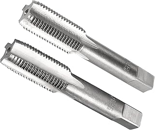 CoCud Hand Threading Taps, M12 x 1.25 Thread, Metric Alloy Tool Steel Screw Tapping Taper Bottom Tap - (Applications: for Machine Thread Repair), 1-Pair
