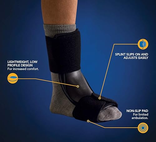 Miniatura 2 de United Ortho 12065 Férula nocturna dorsal para fascitis plantar, pequeñomediano