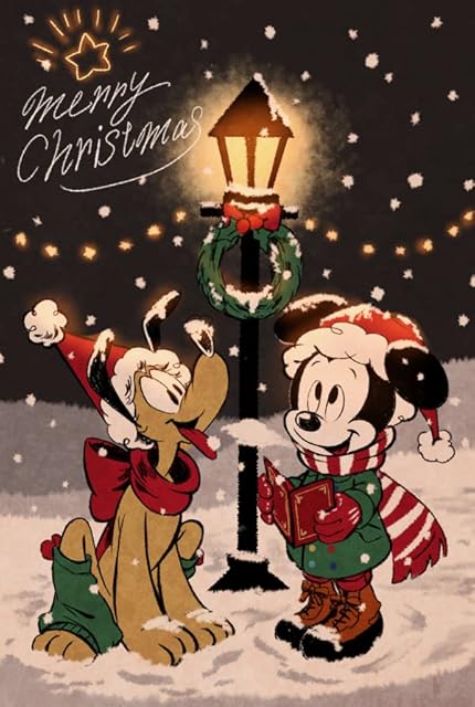 RICUVED Christmas Diamond Painting Kits, 5D Diamond Painting Kits for Adults Full Drill Diamond Art Kits for Kids Christmas Diamond Picture Crystal Art Embroidery Kits for Home Decor 12x16inches