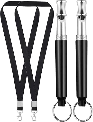Dog Whistle, 2-Pack Professional Ultrasonic Dog Whistle to Stop Barking,