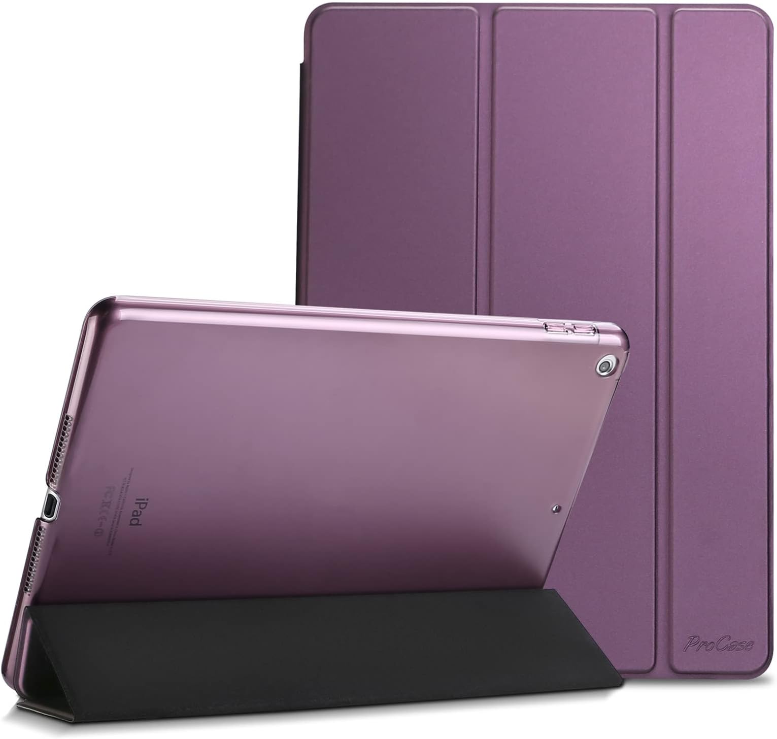 ProCase Smart Case for iPad 6th/iPad 5th Generation/iPad 9.7 Inch Case 2018 2017(Model: A1893 A1954 A1822 A1823), Ultra Slim Lightweight Stand Case with Translucent Frosted Back -Purple