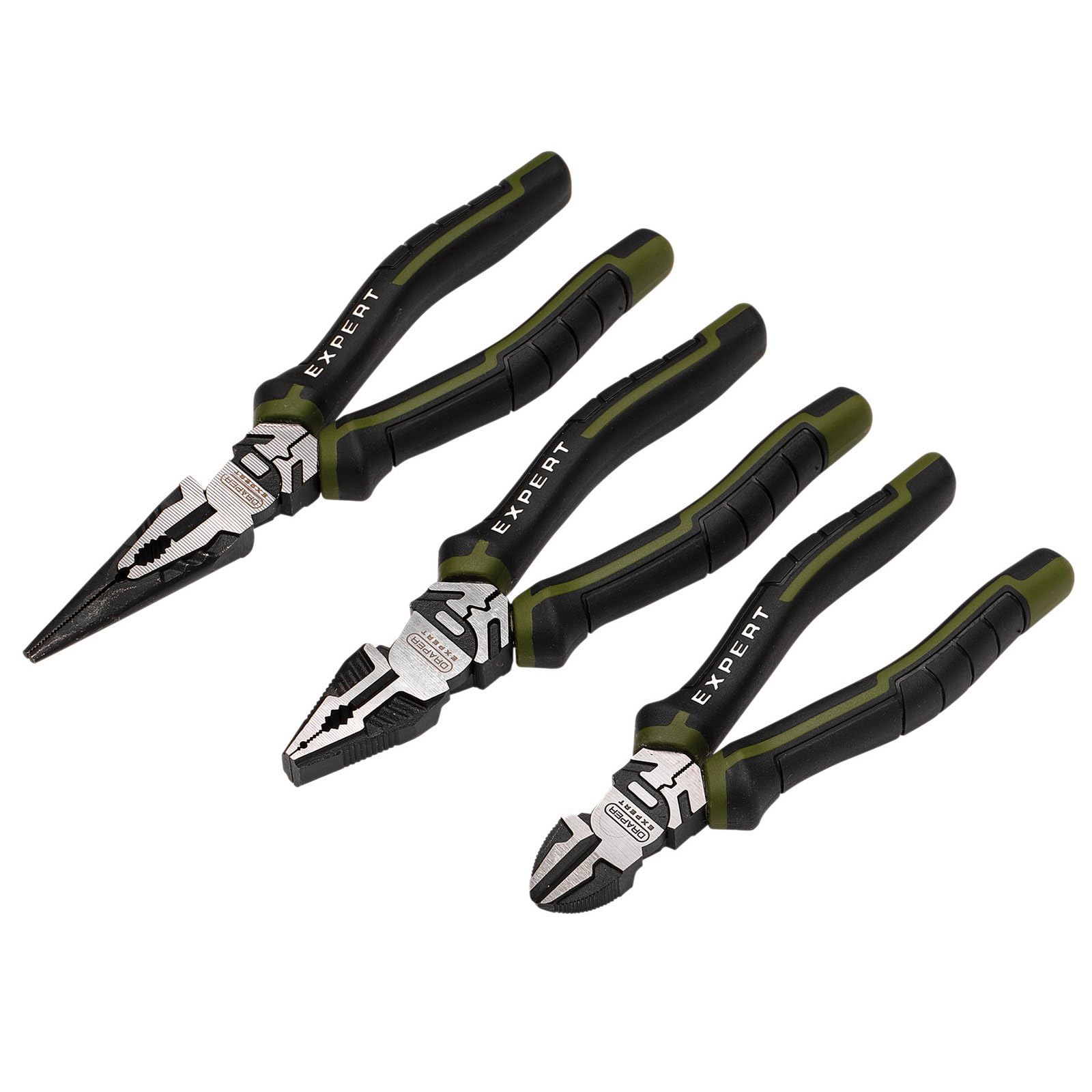 Draper Black Expert 3 Piece High Leverage Pliers Set