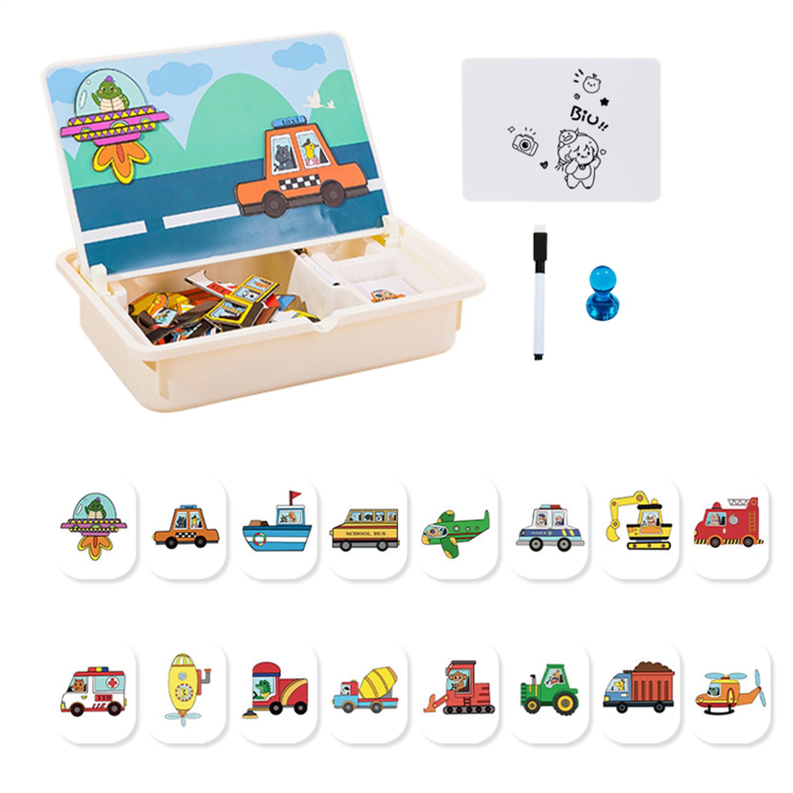 Magnetisches Steckpuzzle Box Magnetisches Puzzle Spiel Für Kleinkinder Und | Kreative Reisespiele Aktivitäten Kinder Für Und Mädchen Im
