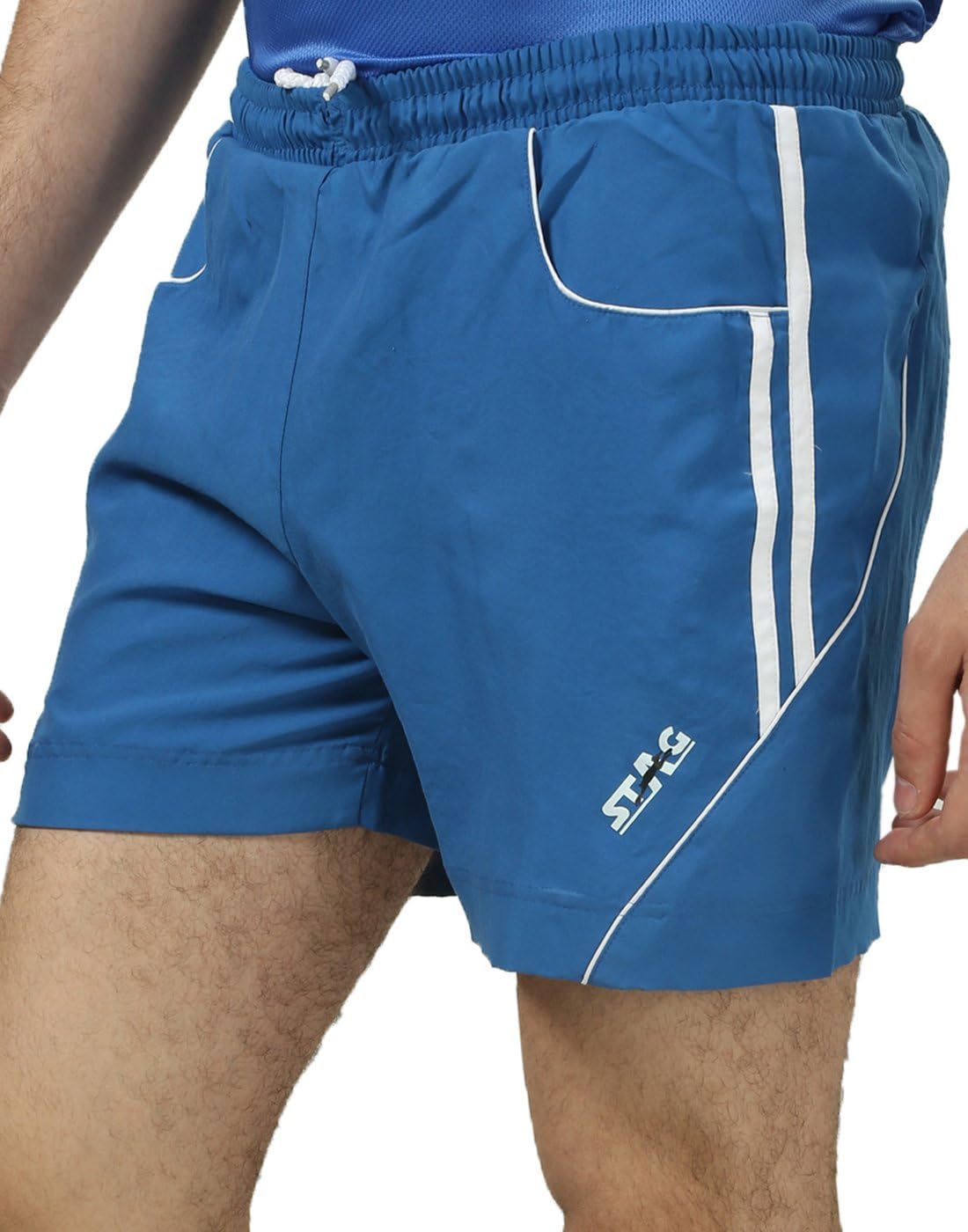 stag iconic Men’s Twist Performance Sports Shorts with Elasticated Waistband & Drawstring – Royal Blue-picture-15