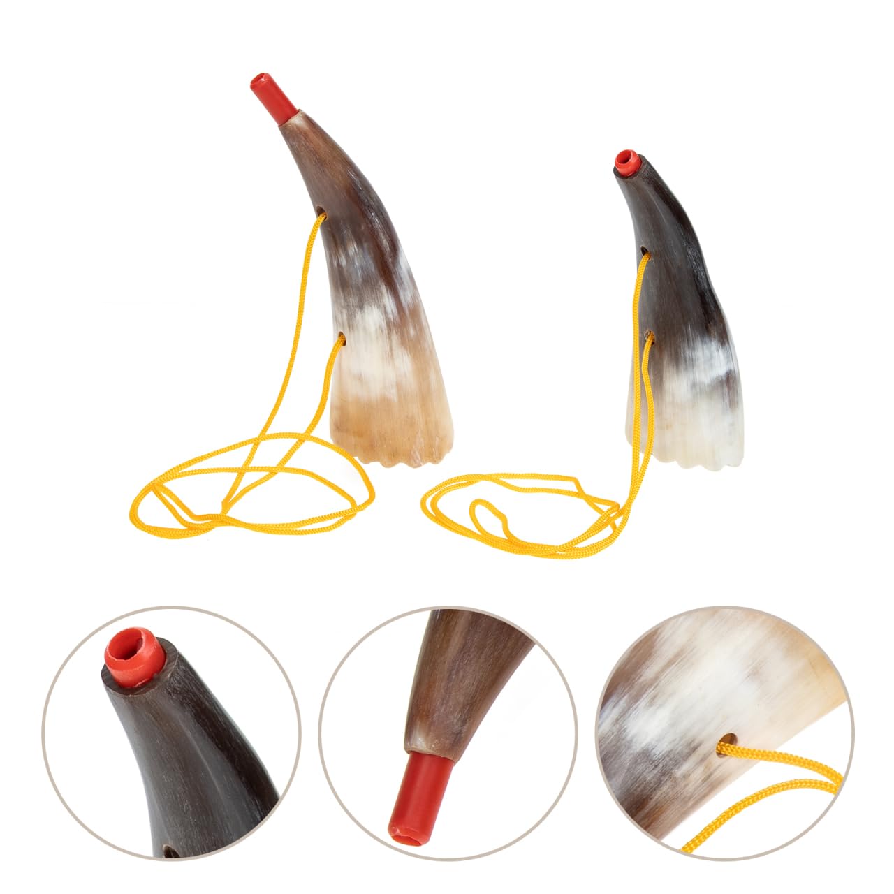 Vaguelly Cuerno Juguete para Niños Trompeta Infantil De Plástico 5.90X2.95X2.44In con Cuerda Portátil para Juegos Al Aire Libre Y Animación De Fiesta Sonido Nítido