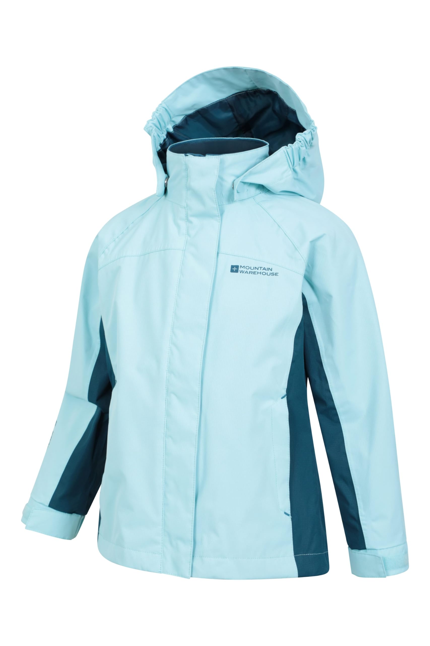 Mountain Warehouse Veste Enfants Shelly II - Manteau imperméable, Coutures étanches, Poignets Ajustables, Poches, garçons et Filles - Printemps été