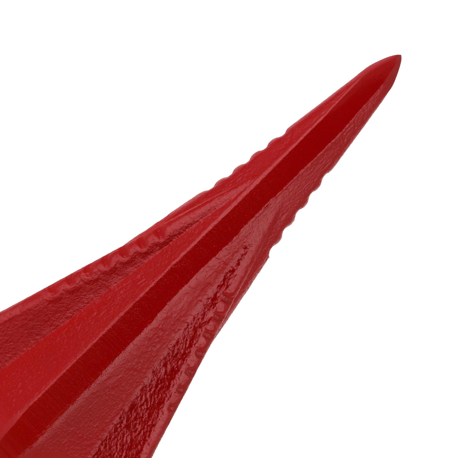 Lot de 2 cales à fendre de bois diamantées de 2 tailles, 1,6 kg, 2,3 kg, 4 directions en acier, cale à 4 voies pour fendre le bois, rouge