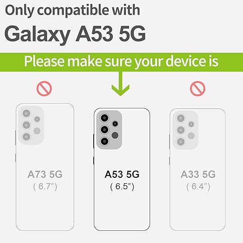 Miniatura 3 de Carveit Funda de madera para Samsung Galaxy A53 5G madera natural y TPU suave negro a prueba de golpes, funda de madera única compatible con Galaxy