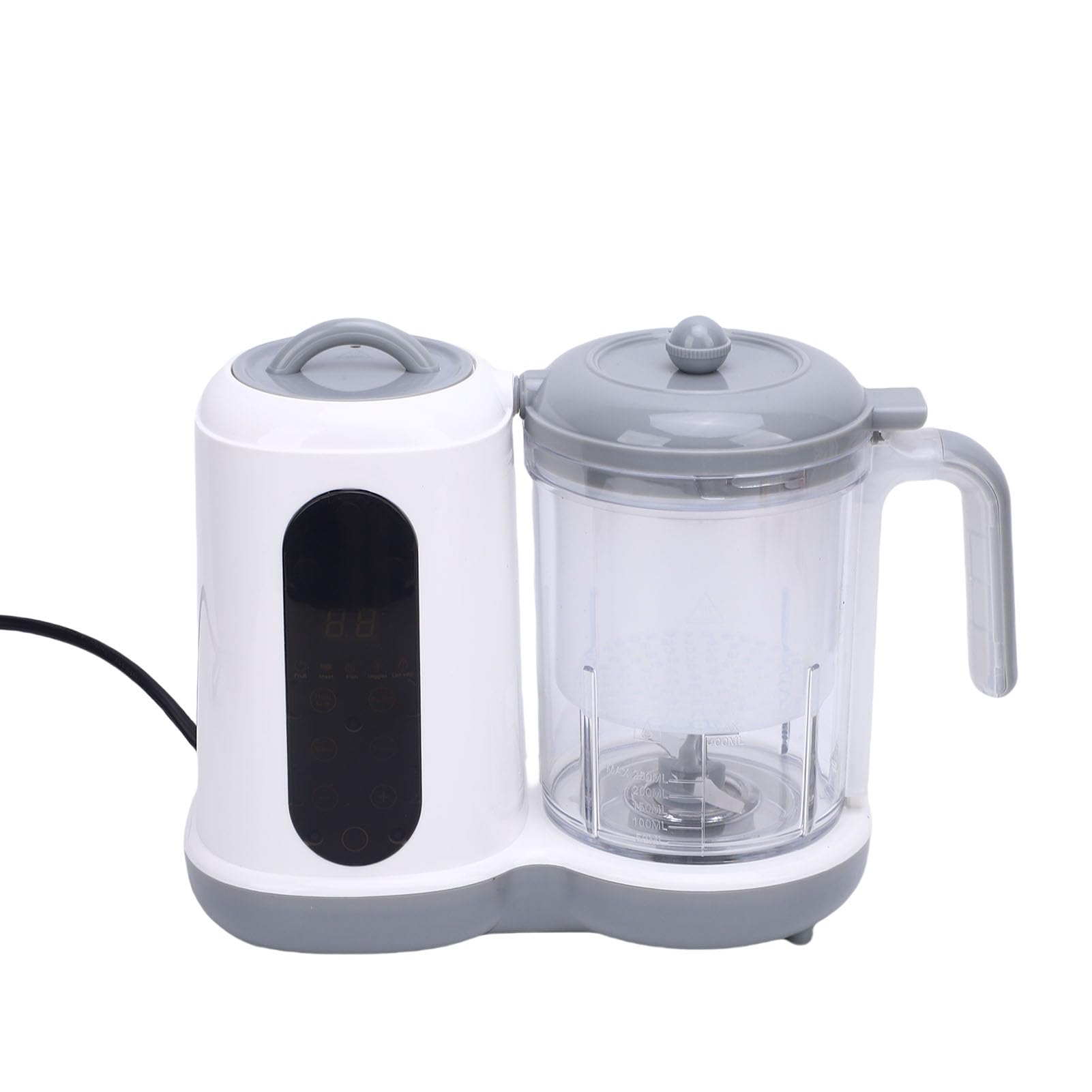 Procesador de Alimentos para Bebés y Vaporizador, Cocción Automática de Vaporizador y Licuadora con Gran Capacidad, Diseñado para Bebés (Enchufe de la UE)