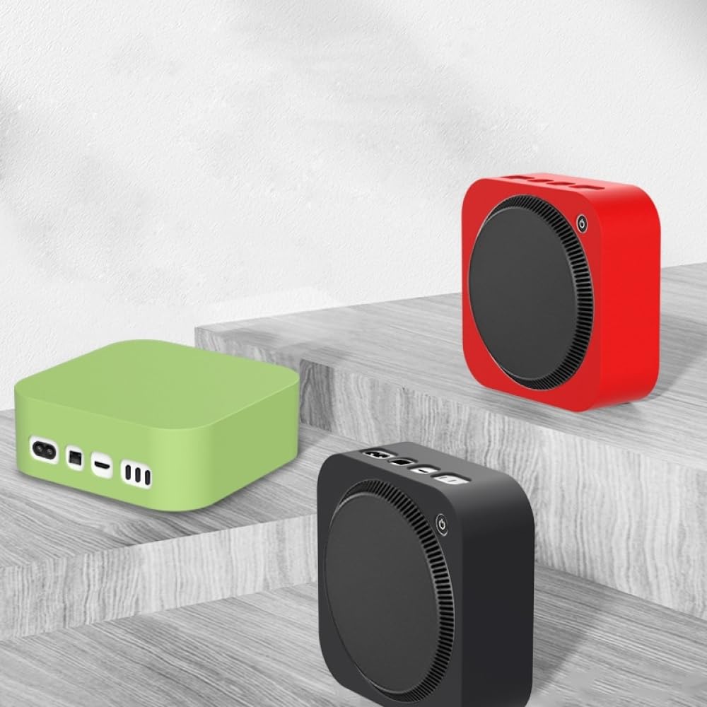 Coque De Protection En Silicone Pour Mac Mini M4/M4 Pro 2024, Ouverture