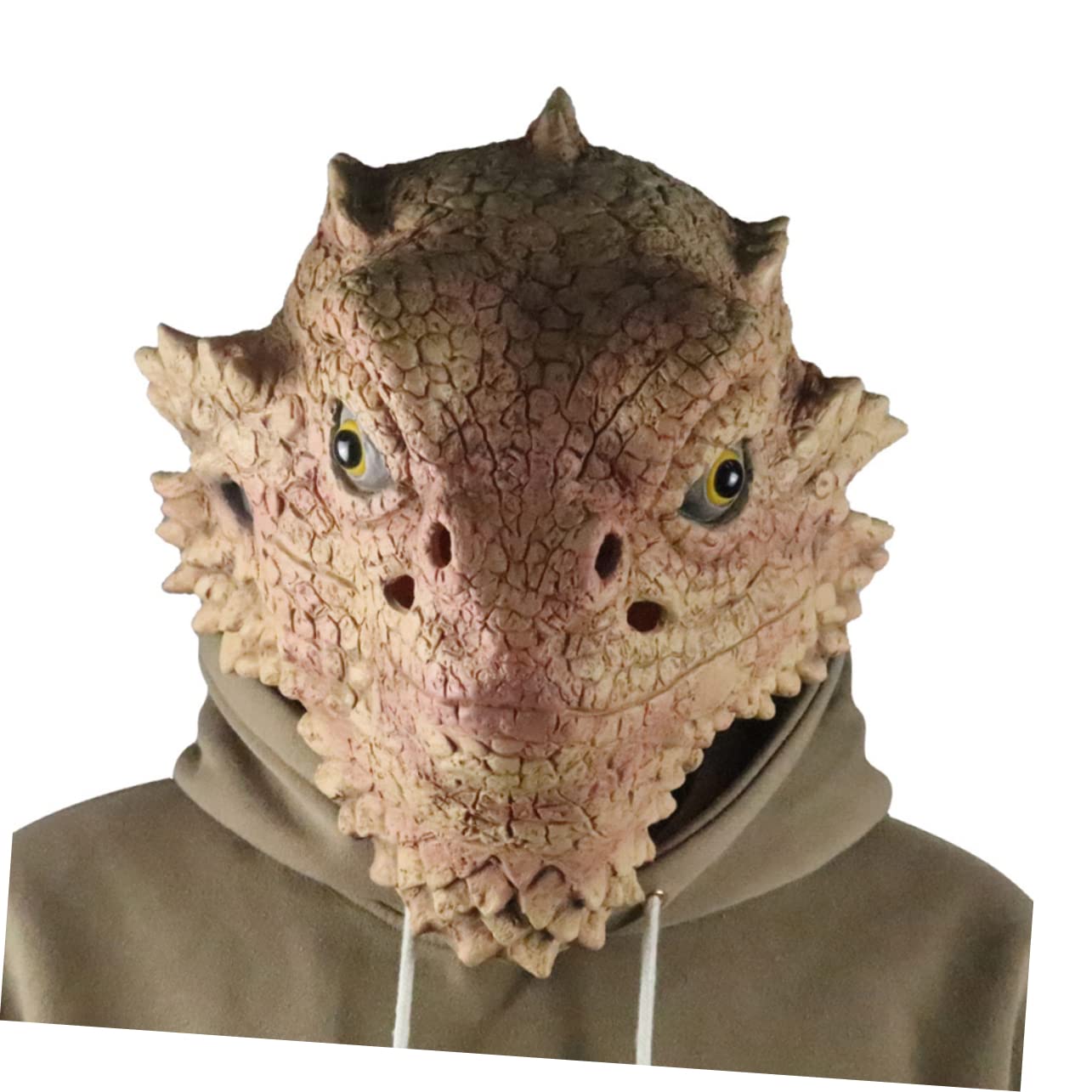 Vaguelly Maschera Da Lucertola Di Halloween Per Ragazzi E Ragazze Forma Realistica E Inquietante Ideale Per Le Feste