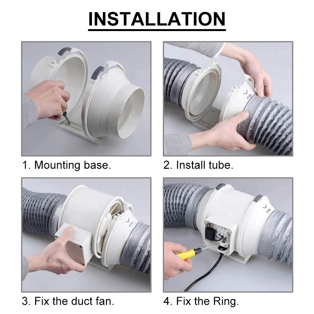 Soplador Eléctrico En Línea De 12 V Para Casco De ABS, Barco Marino Soplador De Aire De Sentina En Linea Ventilador De Ventilacion Para Motor De Cabina Marina De 3 Pulgadas 87208999