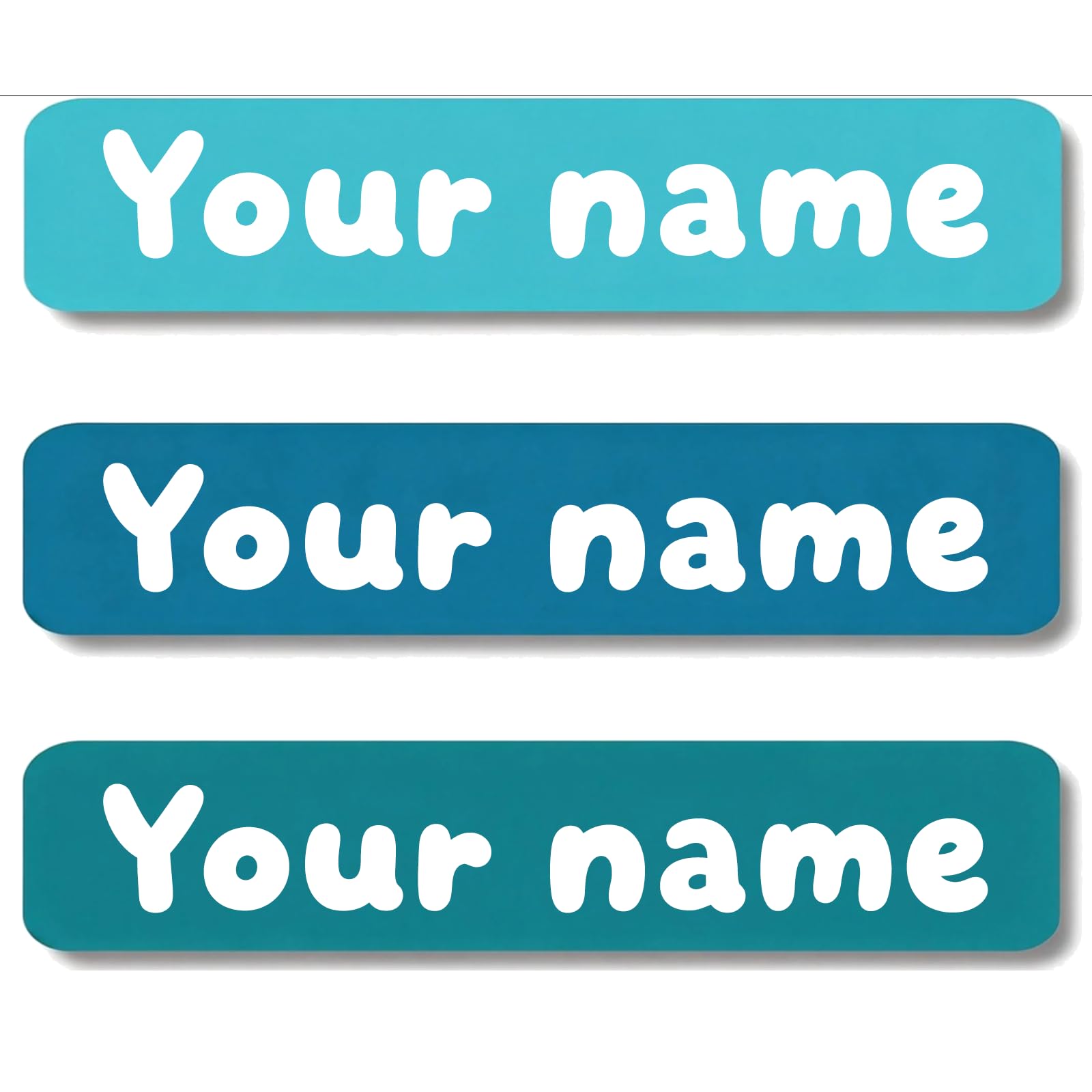 Personalized Waterproof Name Stickers for Kids, Washable Clothing Labels, Durable Name Tags for School, Kindergarten, Lunch Boxes, Books, Toys – Ideal Back to School（Blue Series）